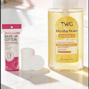 Home eau micellaire vitamin c twg 300 ml + cotons démaquillants