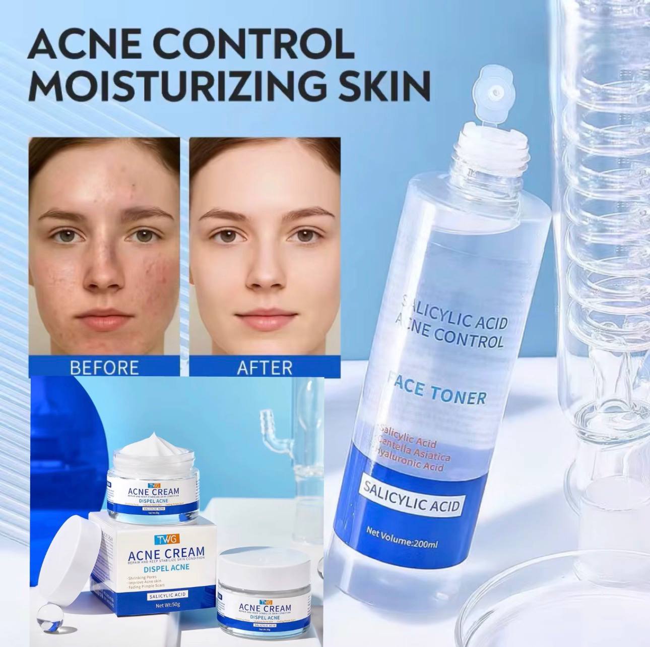 duo anti acné twg – tonique 200ml + crème 50g duo anti acné twg – tonique 200ml + crème 50g